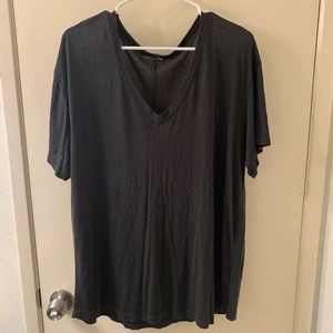 Simple black v neck